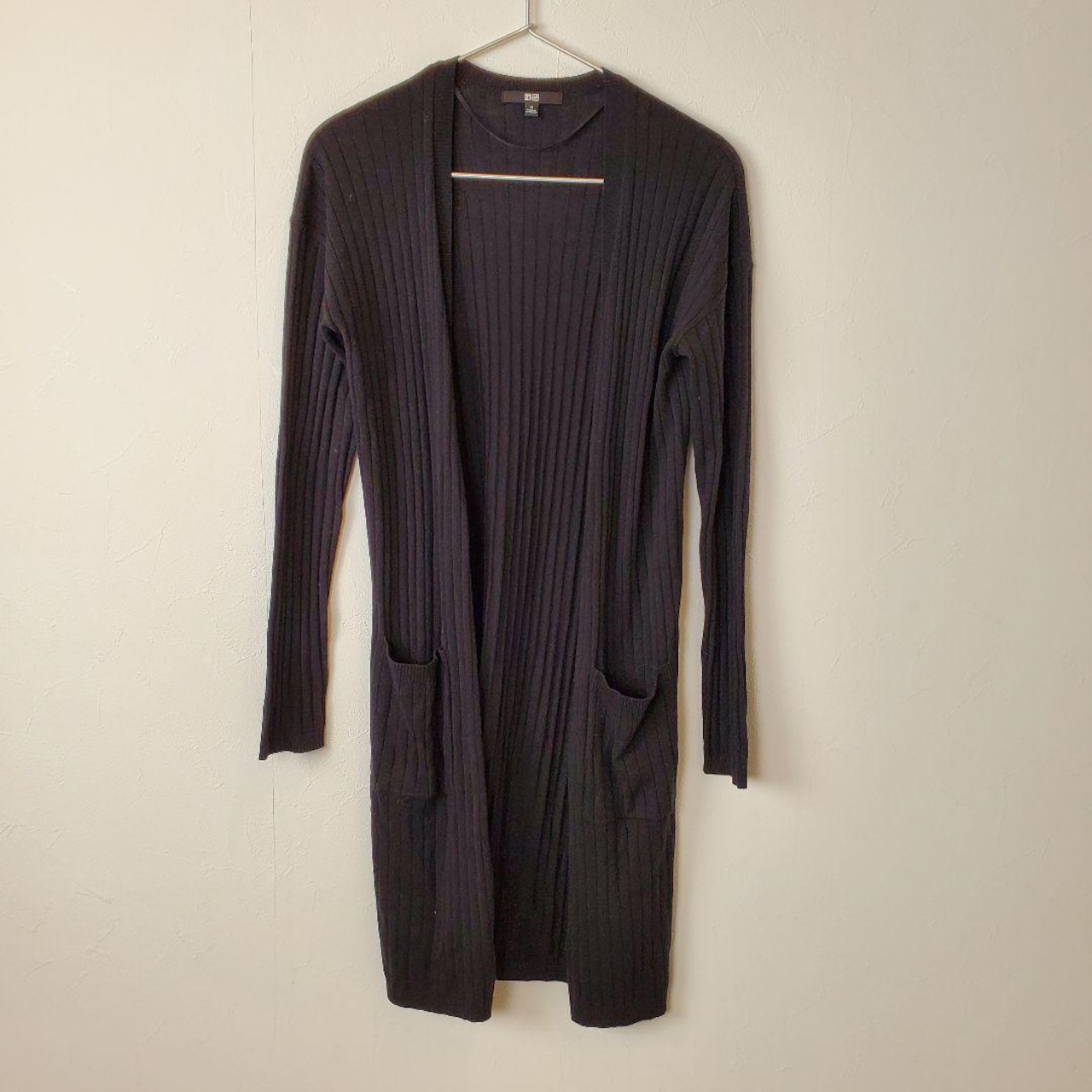 【USED】美品ロングカーディガン　シンプル　可愛い　春お出かけピクニック