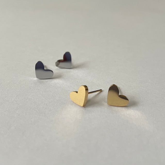 18KGP heart pierce （ステンレス／ピアス／316L）