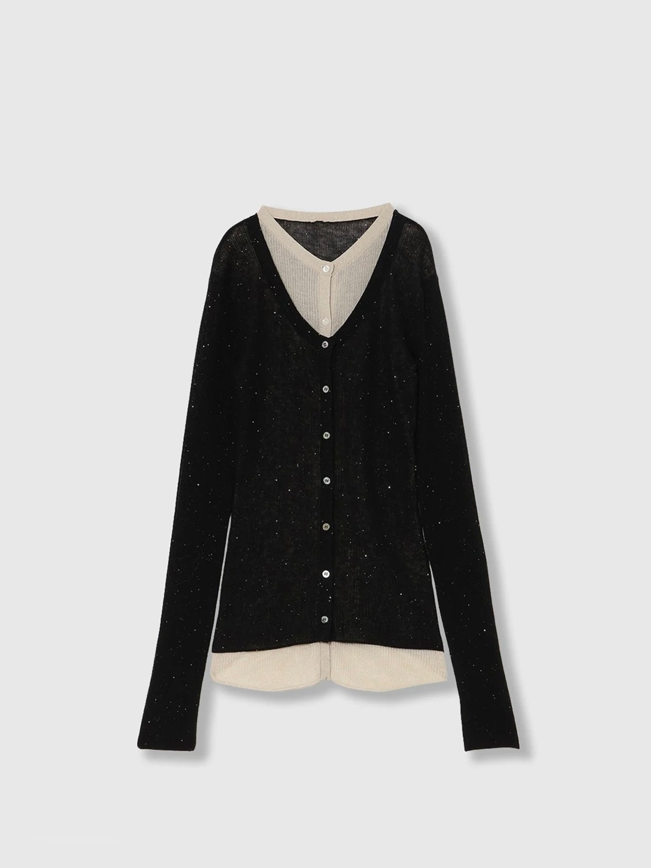 THINGS THAT MATTER　シングスザットマター  / SPARKLE SHEER KNIT CARDIGAN - 12