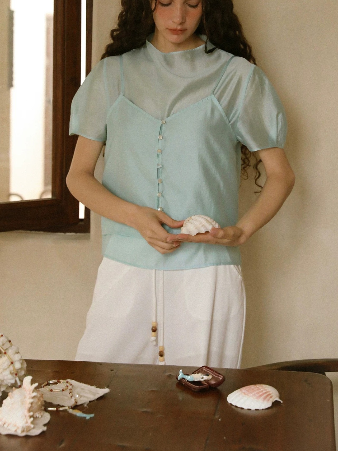 Nacre Layered Sheer Set F0757