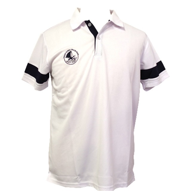 SPSX-001 チェックメッシュポロシャツ(ホワイト)