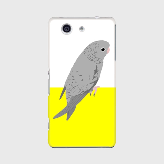 Xperia Z3 Compact サザナミインコ グレー ケース