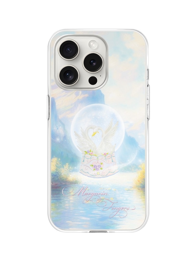 [MARGARIN FINGERS] SWAN LAKE I PHONE CASE (EMPTY) 正規品  韓国 ブランド 韓国ファッション 韓国代行 マーガリンフィンガーズ 日本 店舗