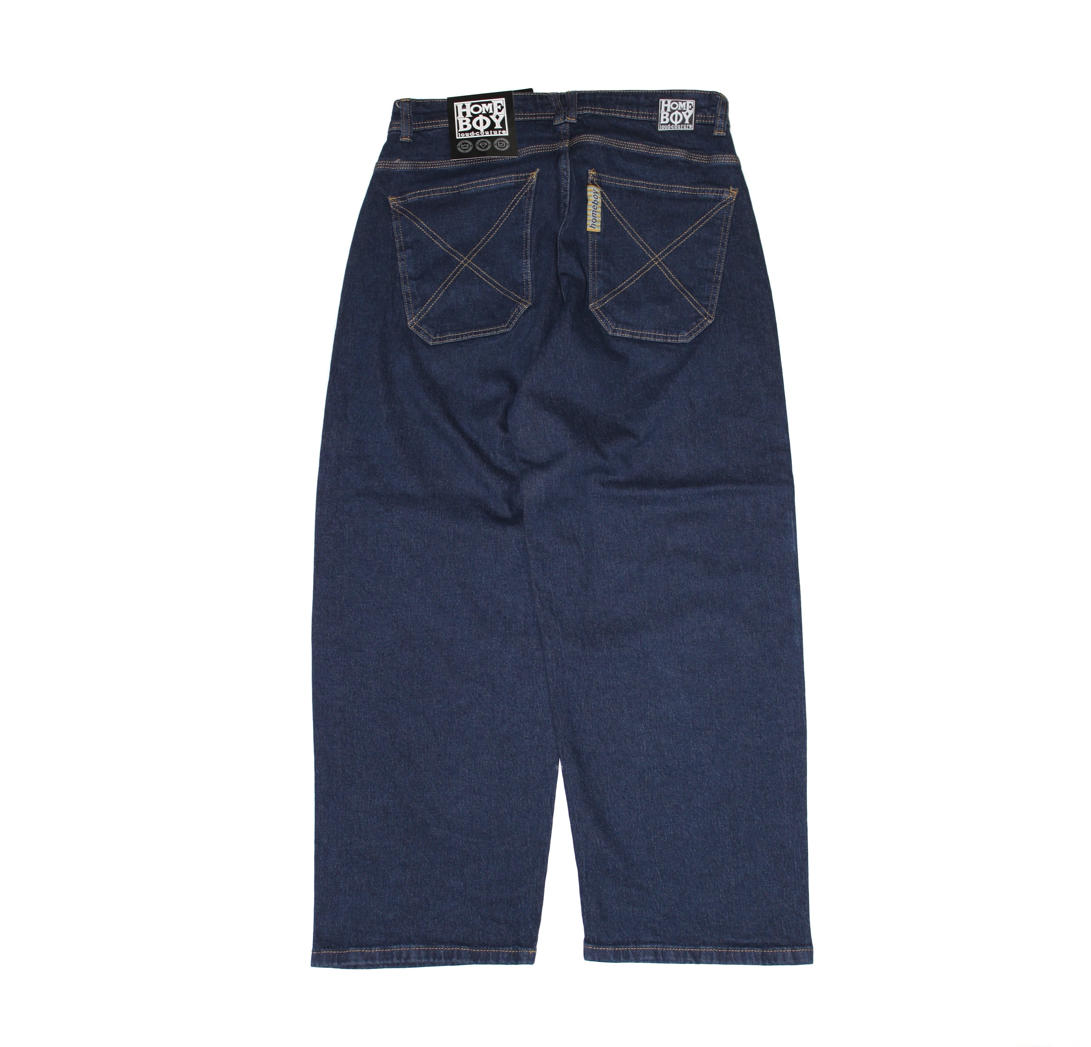 90s USA製 SOLO SEMORE デニムショーツ 34 濃紺 バギーショーツ ワイド