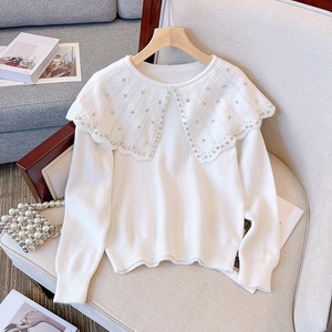 ビッグカラーニットトップス　　22351