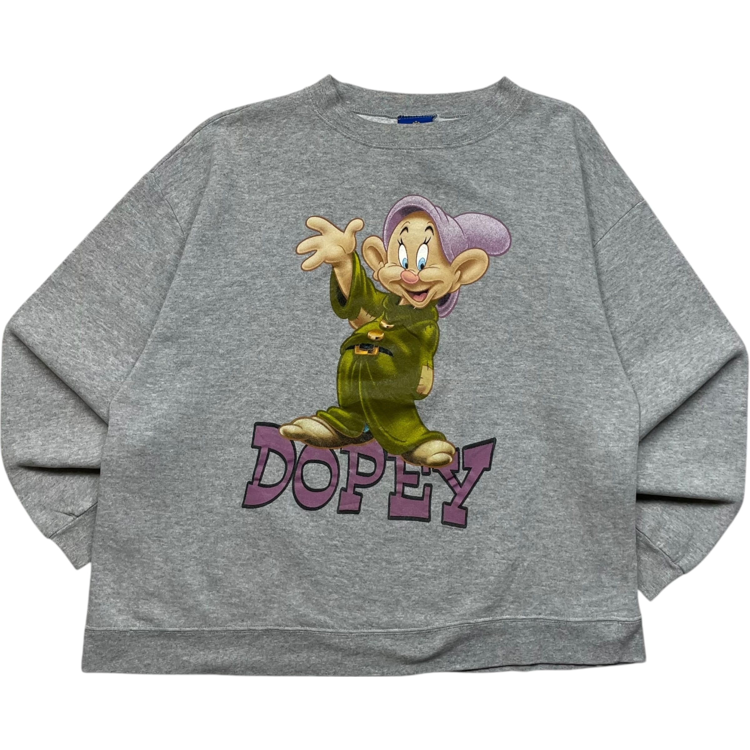 《M》 Disney ディズニー スウェット 白雪姫 ドーピー プリント グレー no.9451