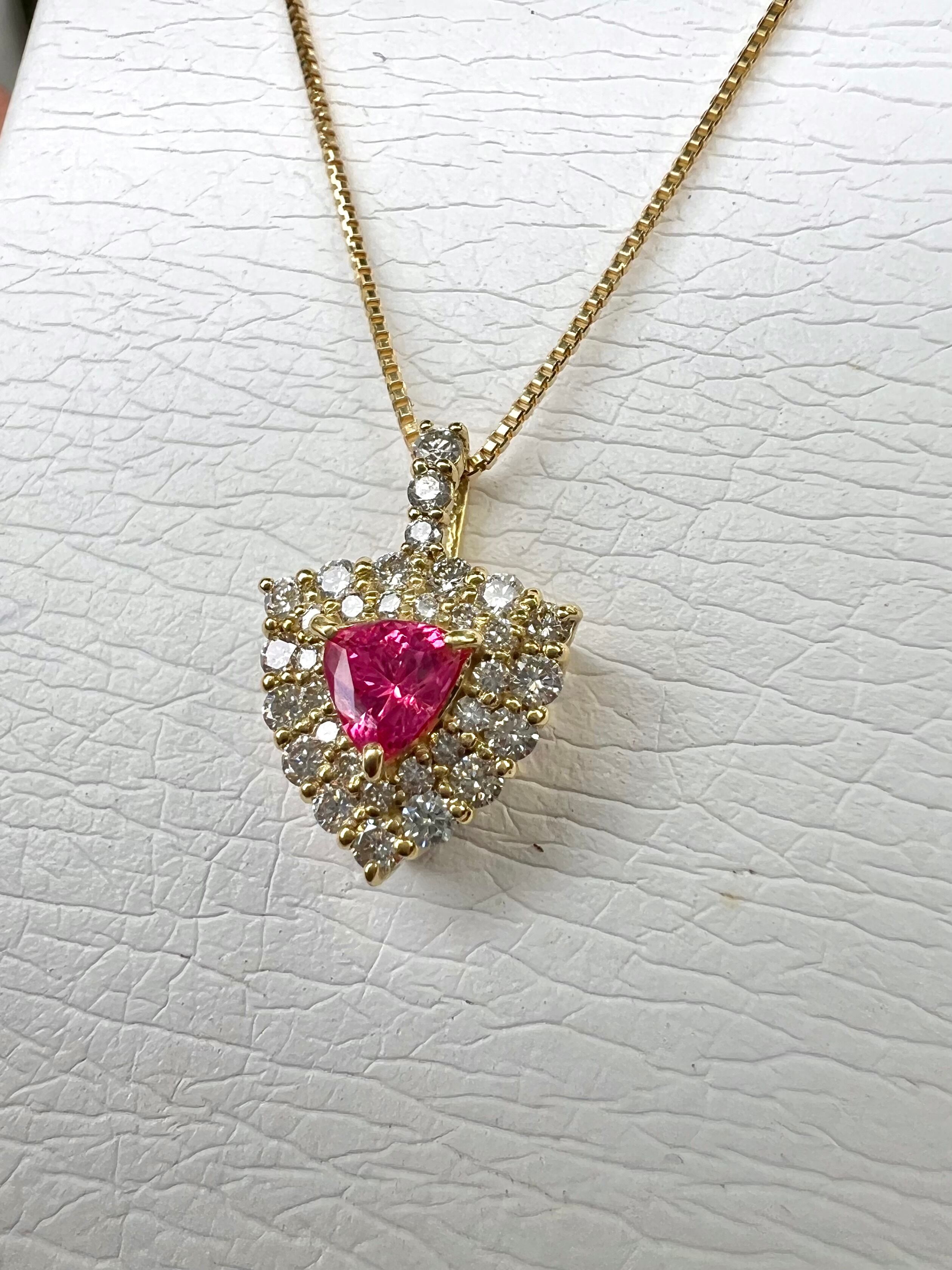 超高発色！AYANA SPINEL 鮮やかアヤナスピネルHOT PINK K18ダイヤモド
