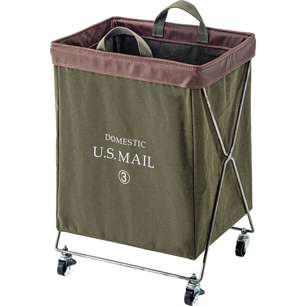 バスケット MIP-84 フォールディングバスケット 折り畳み 折りたたみ 英字ロゴ おしゃれ お洒落 収納BOX 浴室 リビング ランドリーバスケット 洗濯物 雑貨 グリーン ネイビー キャンプ アウトドア