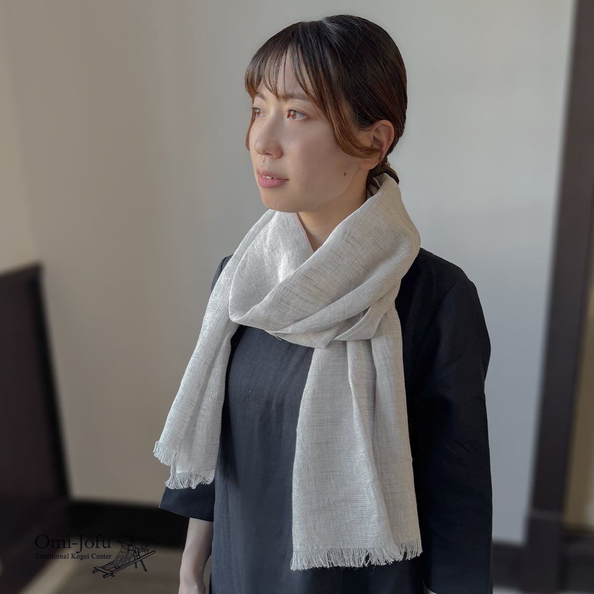 【リネン100%】ストール【ベージュ】