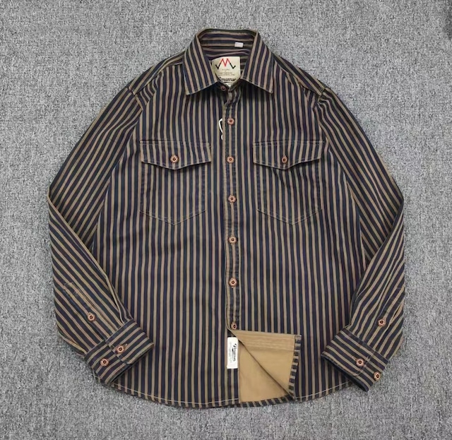 Retro Stripe Shirt / レトロ ストライプ 長袖 シャツ