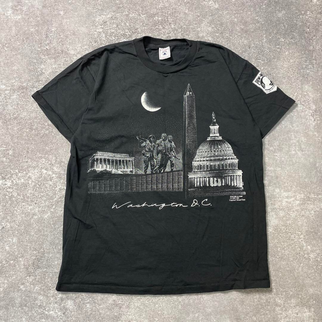 90s vintage Washington D.C. アート 風景 Tシャツ