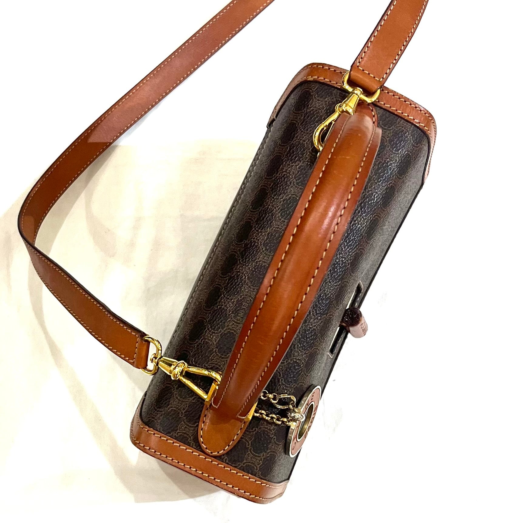 チャーム付き【CELINE】2608 セリーヌ ヴィンテージ マカダム 2WAY
