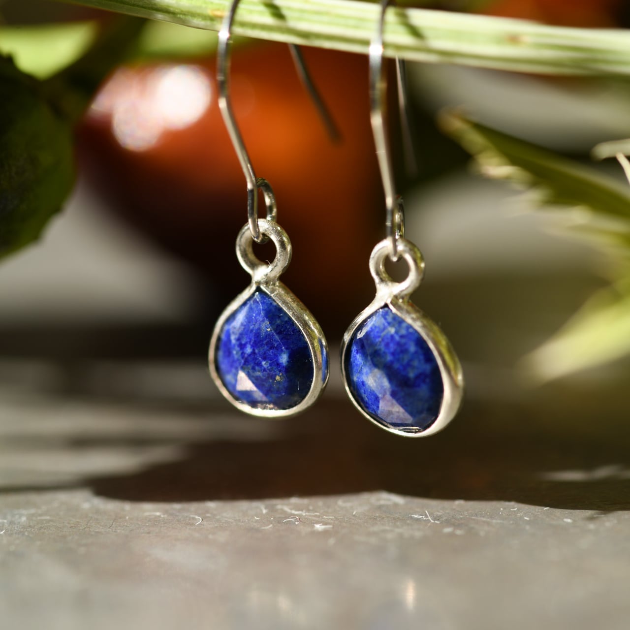 ラピスラズリ 天然石 ピアス / イヤリング 金属アレルギー対応