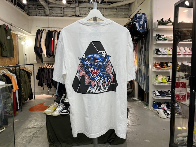 PALACE RIPPED TEE WHITE LARGE 44355