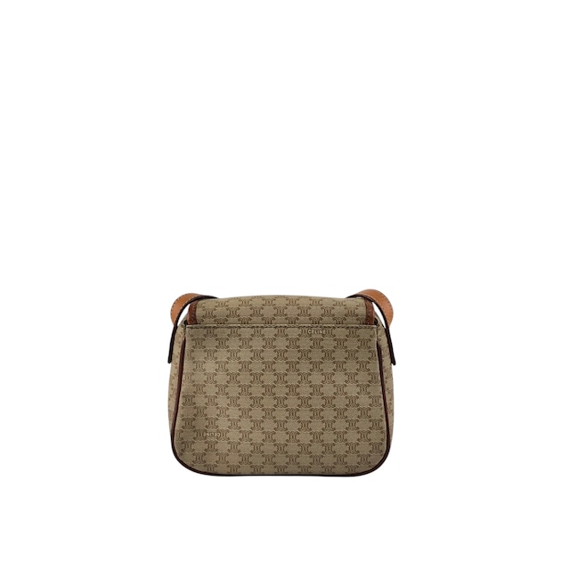 CELINE セリーヌ マカダム ショルダーバッグ ベージュ フロントバックル PVC vintage ヴィンテージ オールド hx87nm