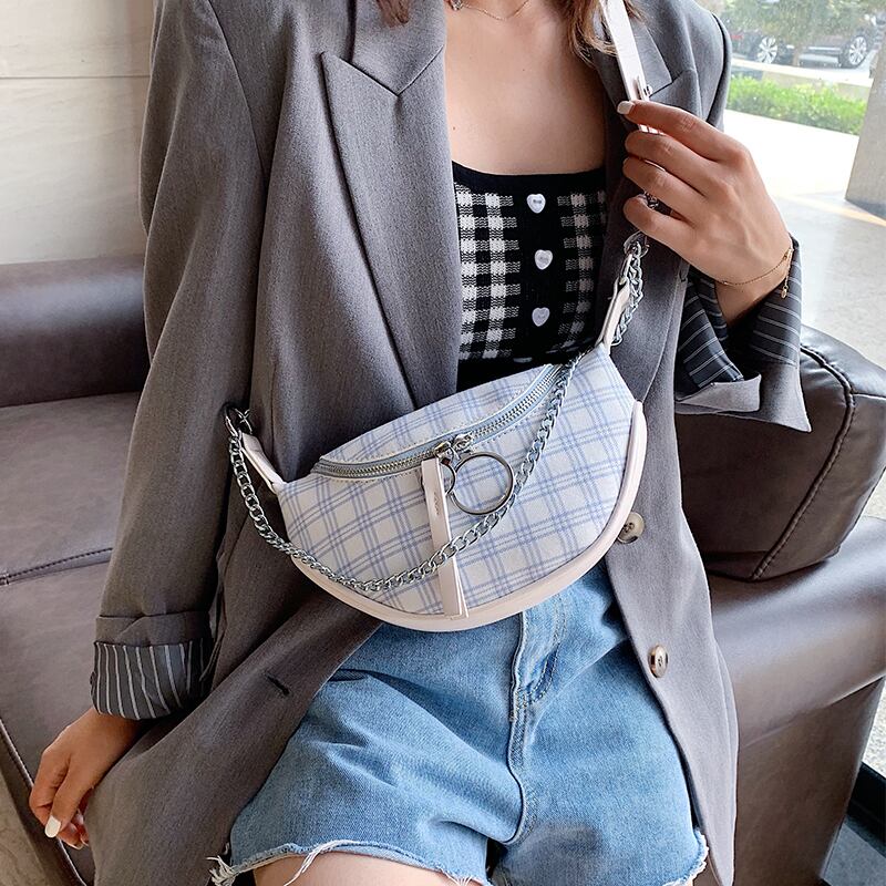 バッグレディースバッグ2020夏新トレンドラインインワイルドチェーンメッセンジャーバッグネットレッドファッションチェストバッグウエストバッグ Tiancai_Wing_Bag3816087