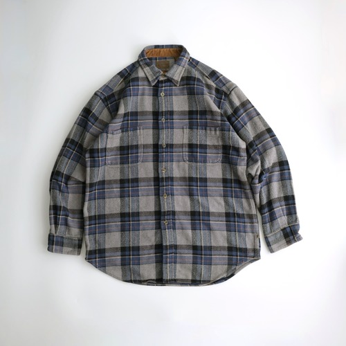 【ST.JOHN'S BAY】00's L/S Check Heavy Flannel Shirt LT