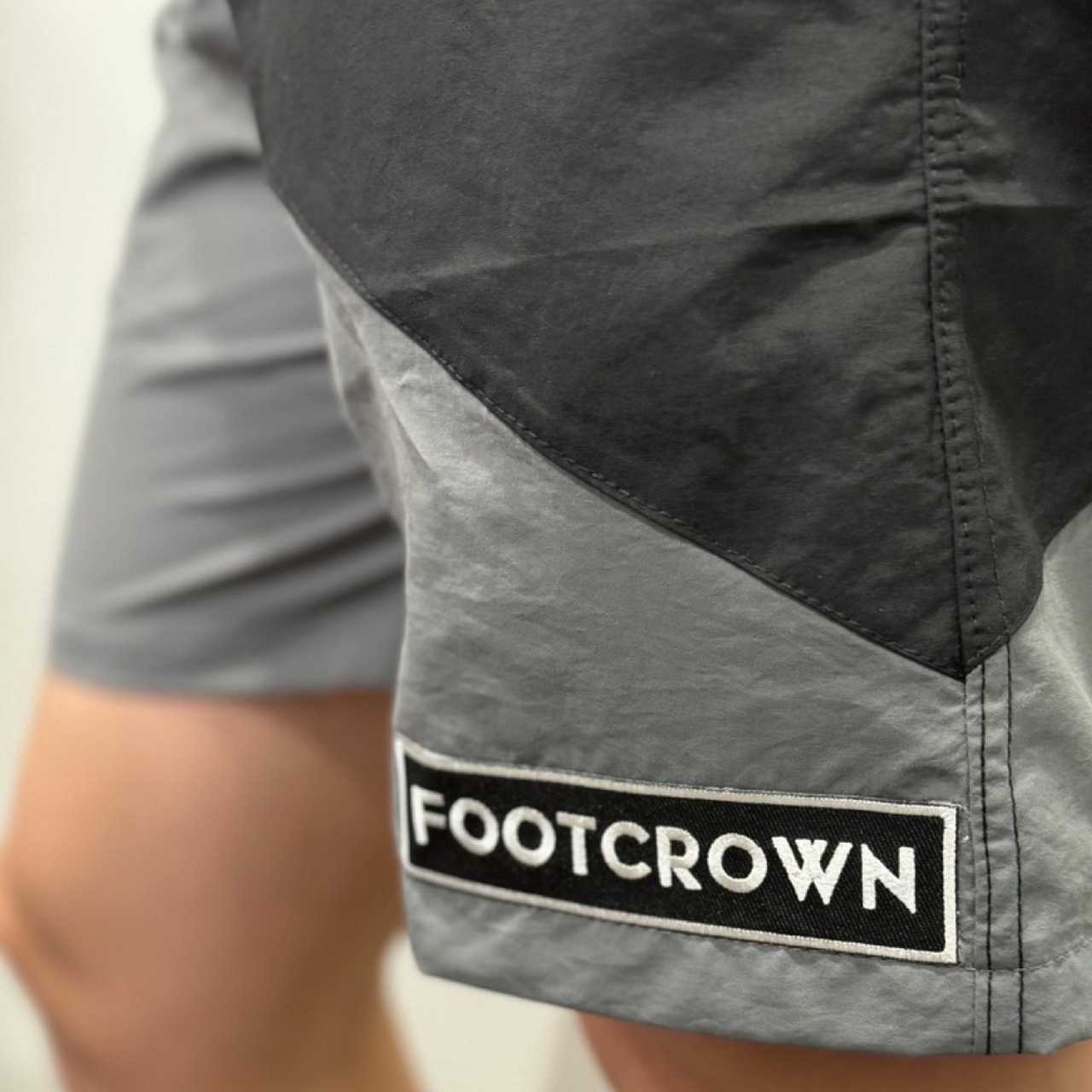 水陸両用 バイカラーワッペンナイロンショートパンツ 春夏 S~4XLサイズ - 9