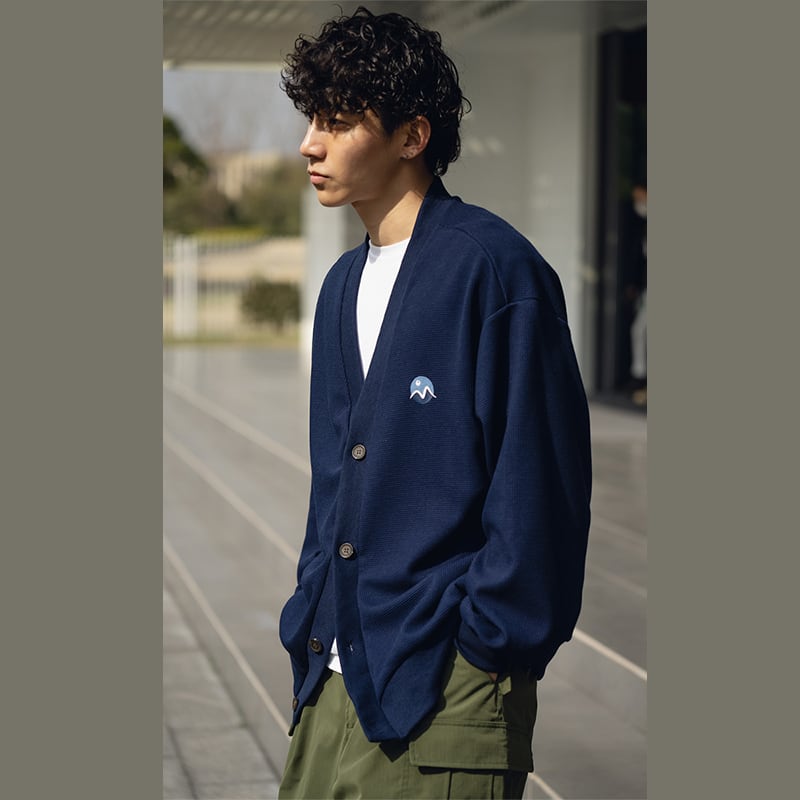 BDCT紺色の定番カラーニットカーディガン【M0016】 | mblueshop