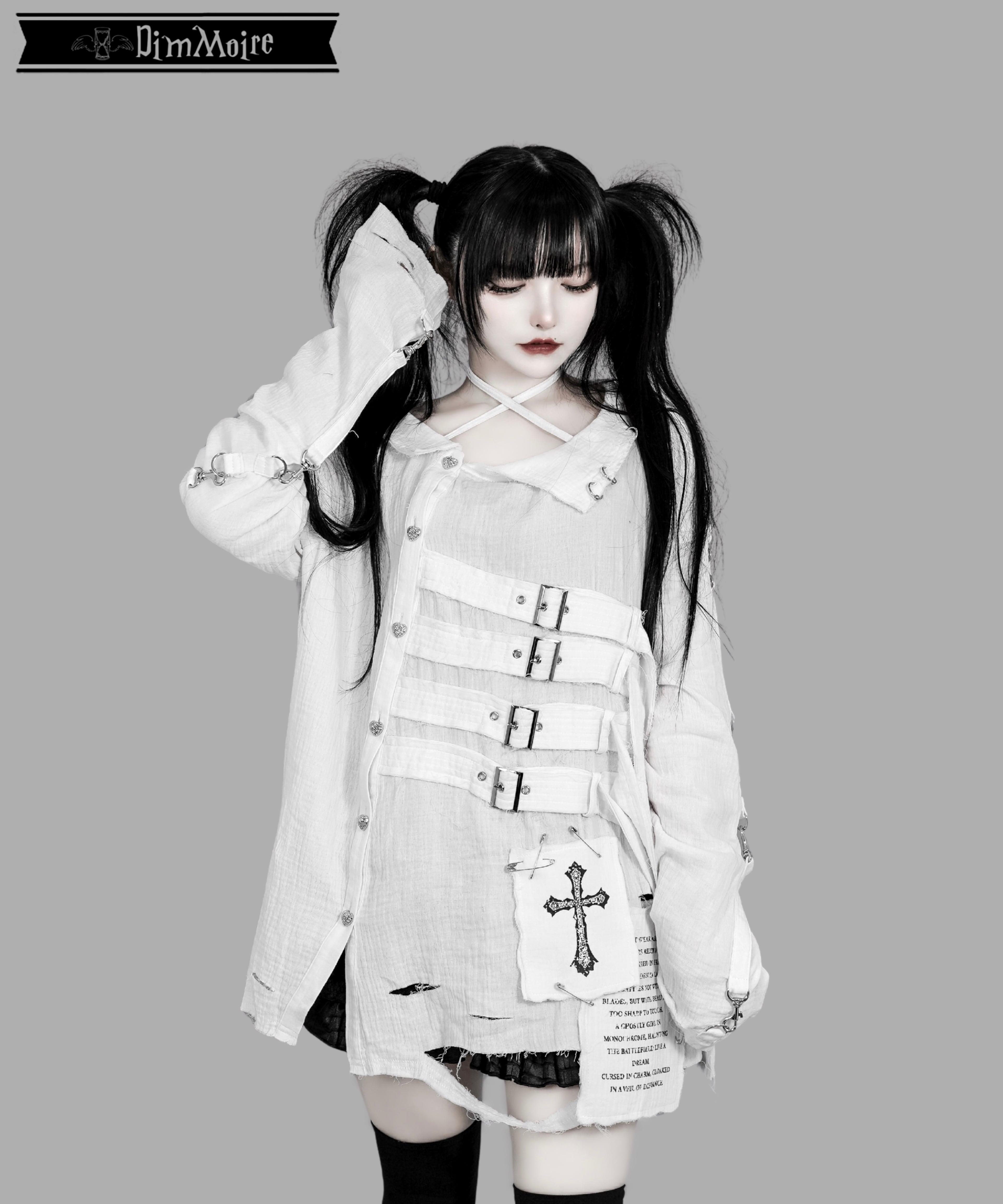 DimMoire ディムモアール 救済の十字ガーゼトップス【White】 拘束ガーゼトップス【White】 | DimMoire