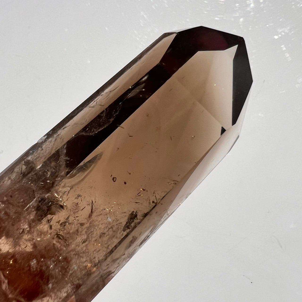 極上品】スモーキーシトリン ファントム ポリッシュポイント 磨き石
