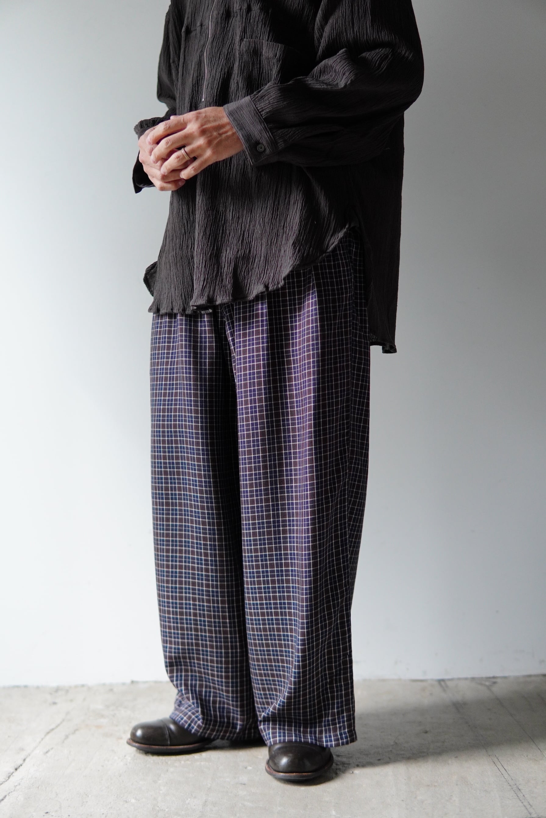 ANCELLM / NEL CHECK EASY PANTS / ANC-PT109 | POETRY