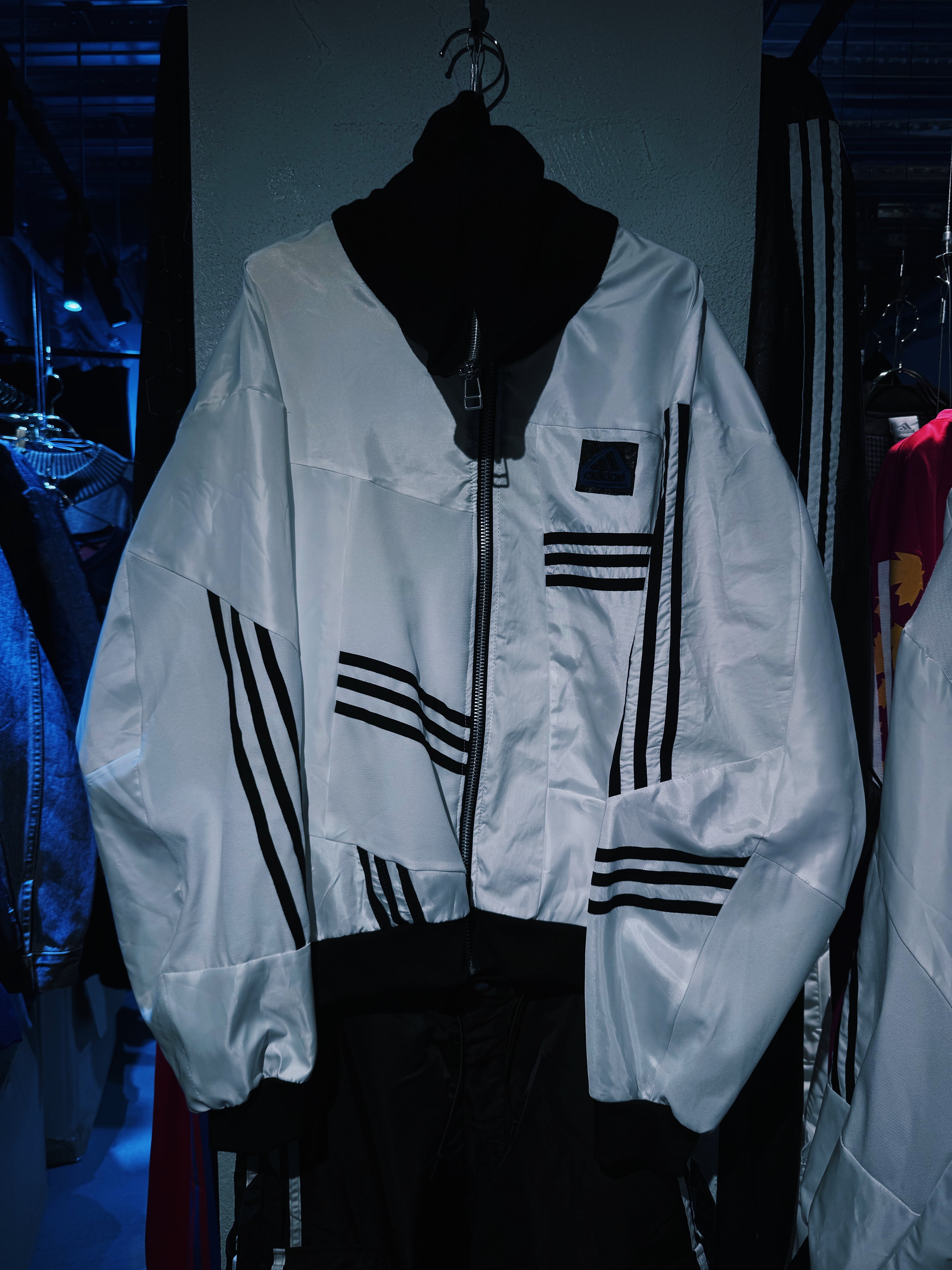 【D4C】special "original re:make" vintage patch work design Highneck track jacket