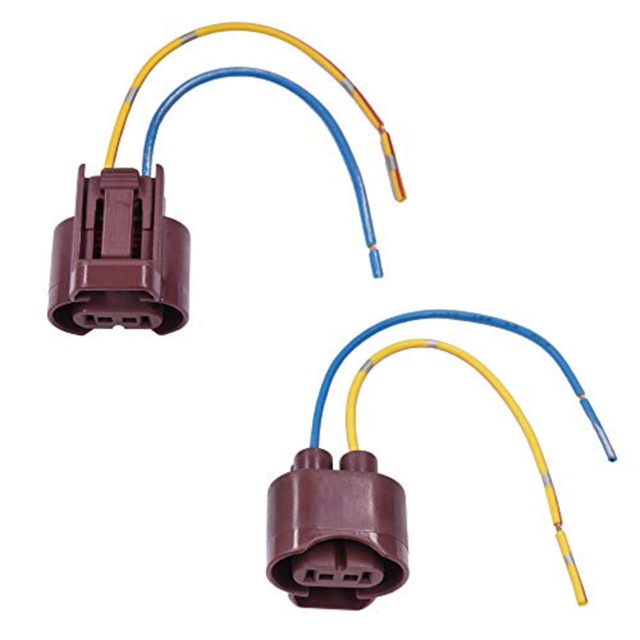 YUNPICAR HB4 9006 led付け 純正カプラ メス 反転 変換配線 延長 補修用ソケット ヘッドライト フォグランプに 2本入り (9006 HB4 ソケット)