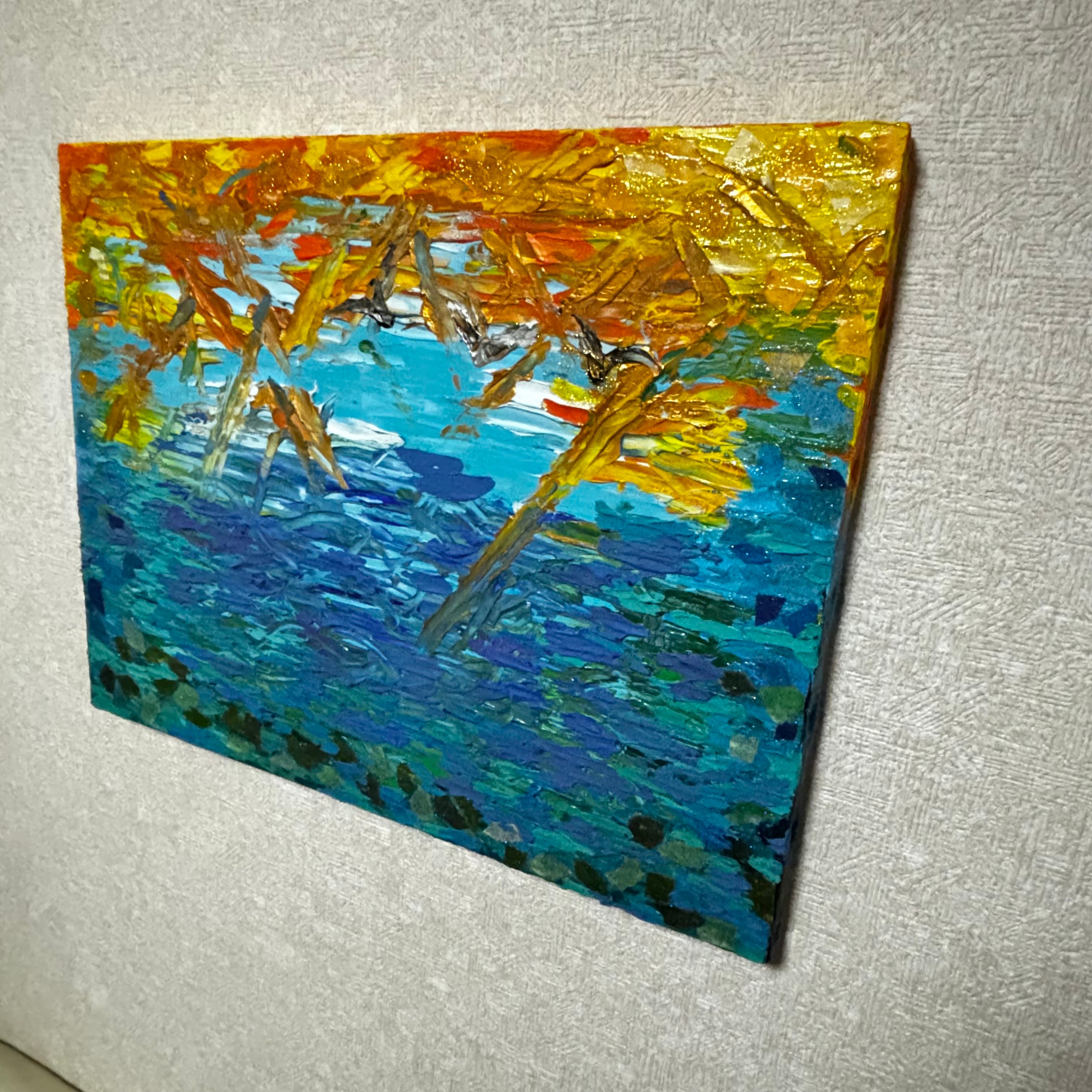 Departure 】テクスチャーアート 海 現代アート モダン 原画 抽象画