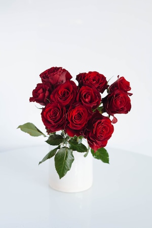 重バラ園　赤いバラ花束　　7～10束　長さ約４０ｃｍ　誕生日　結婚記念日　大切な人へのギフト