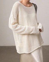 Mesh knit Pullover　N1154