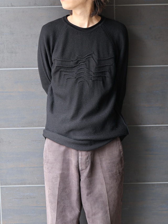 【EMPORIO ARMANI】logo design relax fit knit