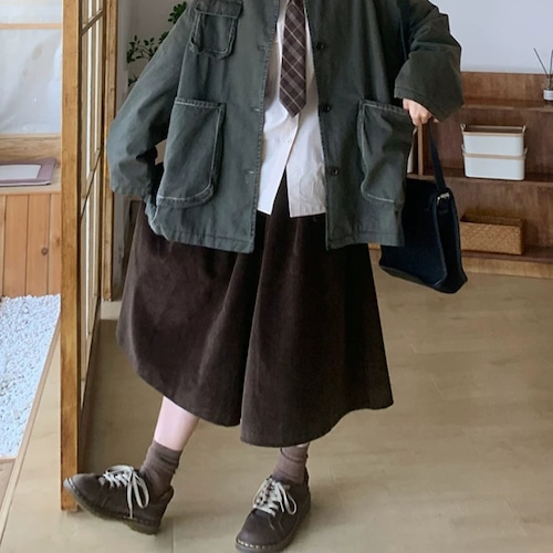 コーデュロイキュロットパンツ ・12552