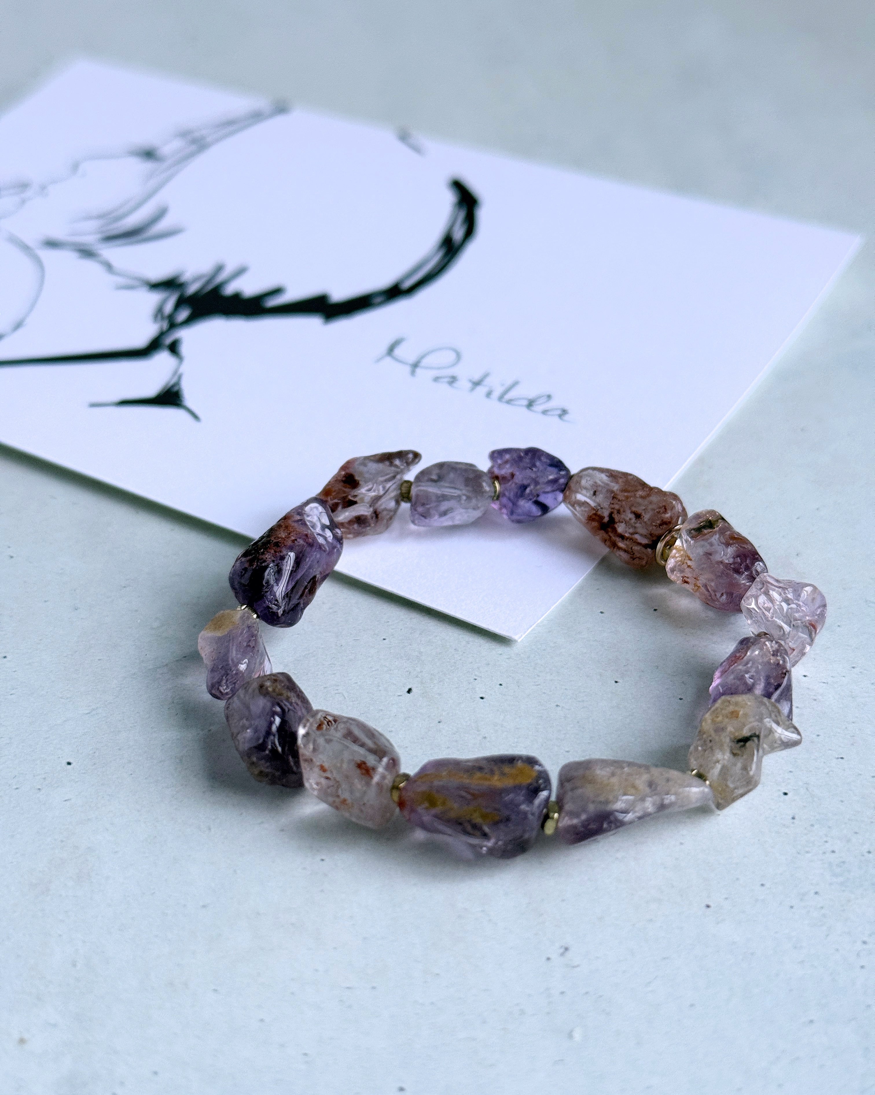 rough rock bracelet(ガーデンアメジスト)