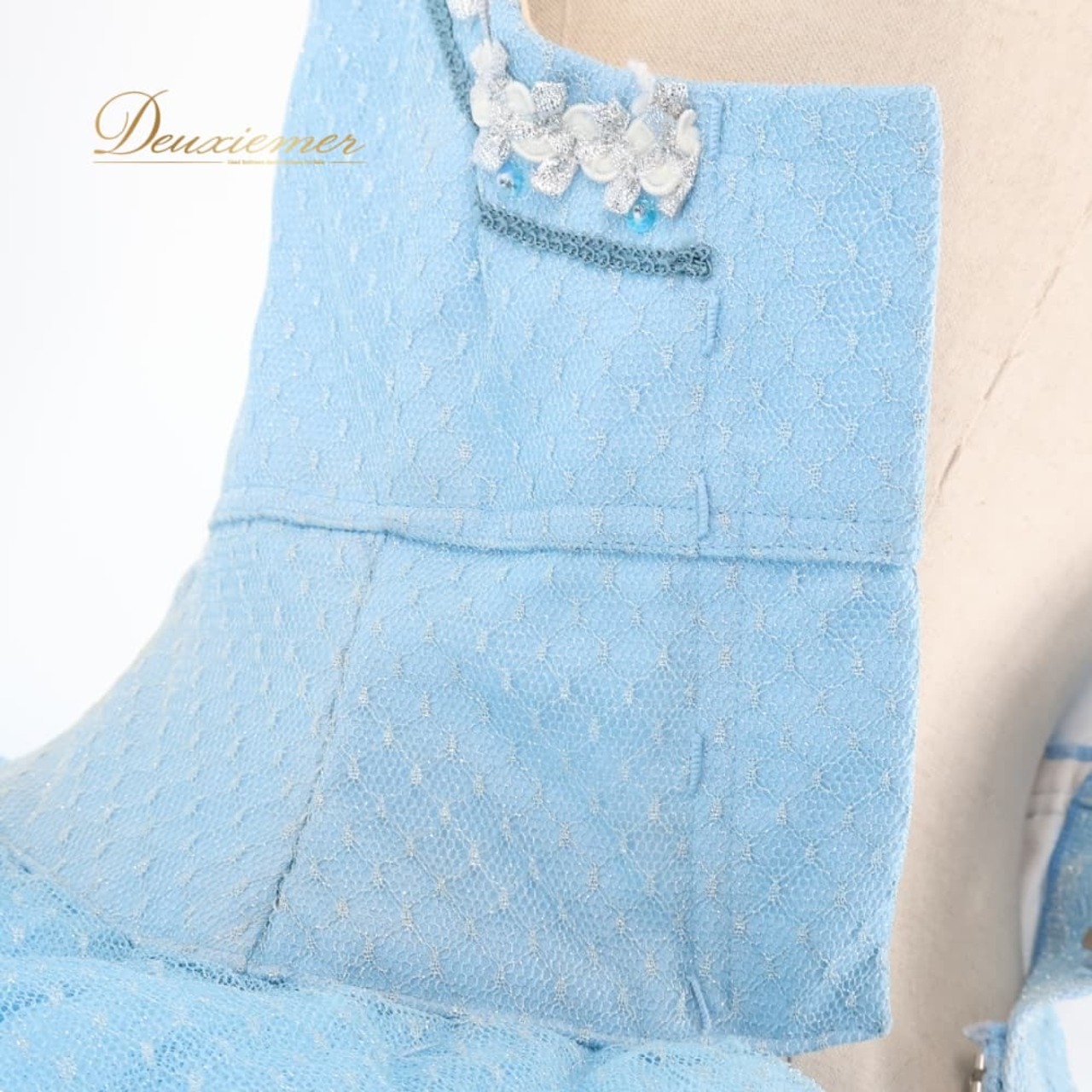 バレエダンス 衣装 チュチュレオタード ホワイト系 ブルー系 水色 白 レース コンクール ジュニア 子供 発表会 バレエ用品 発表会衣装 コンクール衣装 舞台衣装