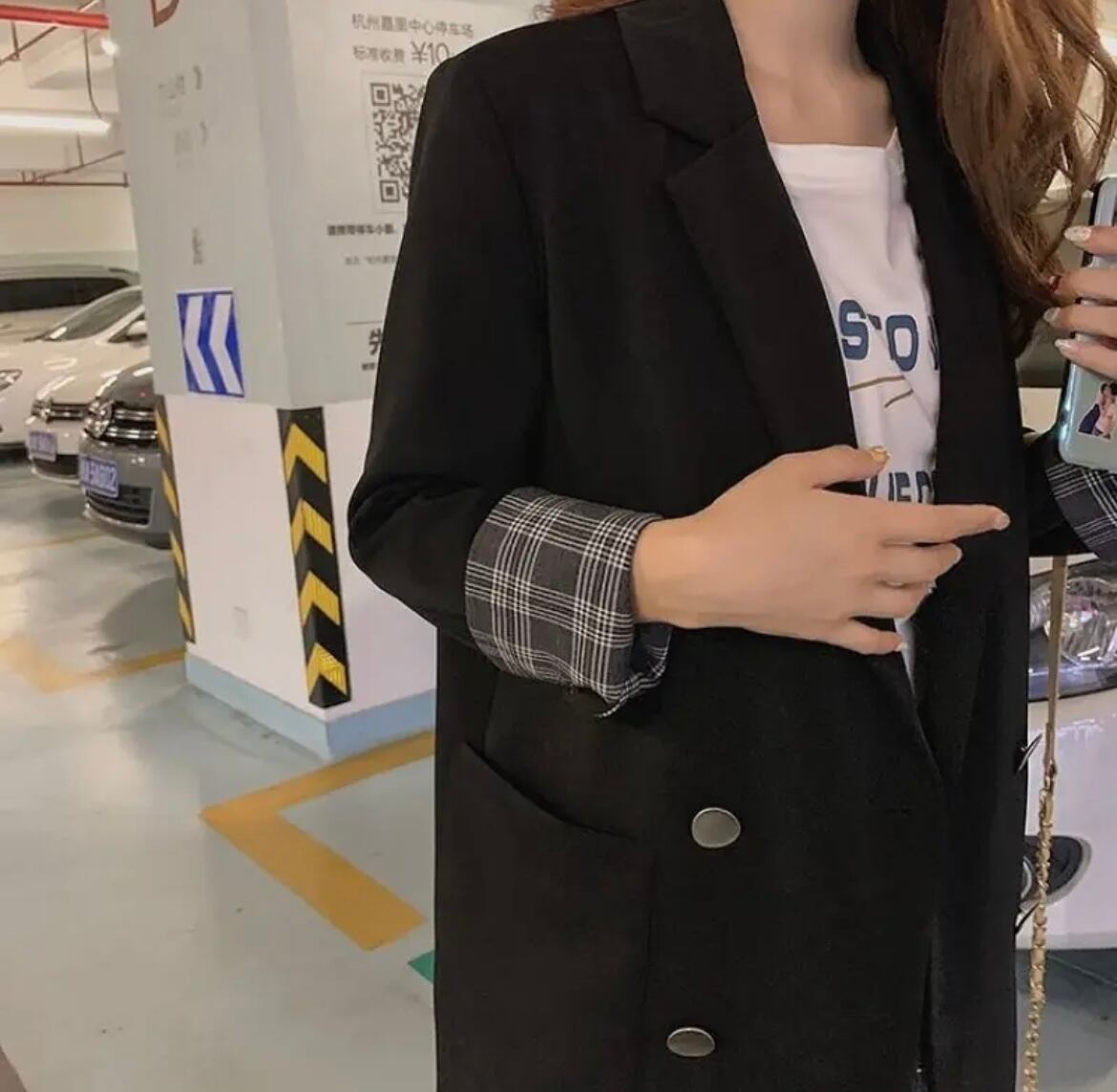 【4サイズ】グレンチェックジャケット