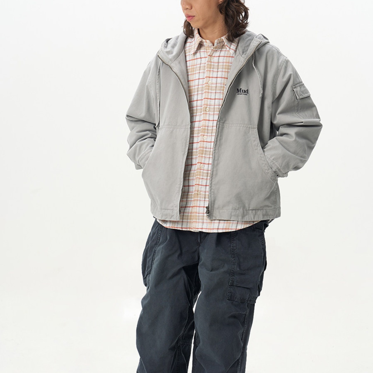 "RETURN TO BASE" フーデッドワークジャケット K5600 - 4