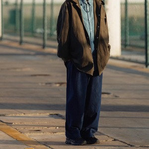 薄手ウエストドローストリングデニム　0706