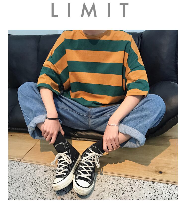 全3色 Tシャツ カットソー ボーダー カジュアル シンプル