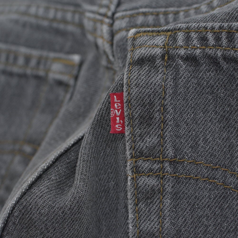 90s USA製 Levi's リーバイス 501 先染め ブラック デニム パンツ