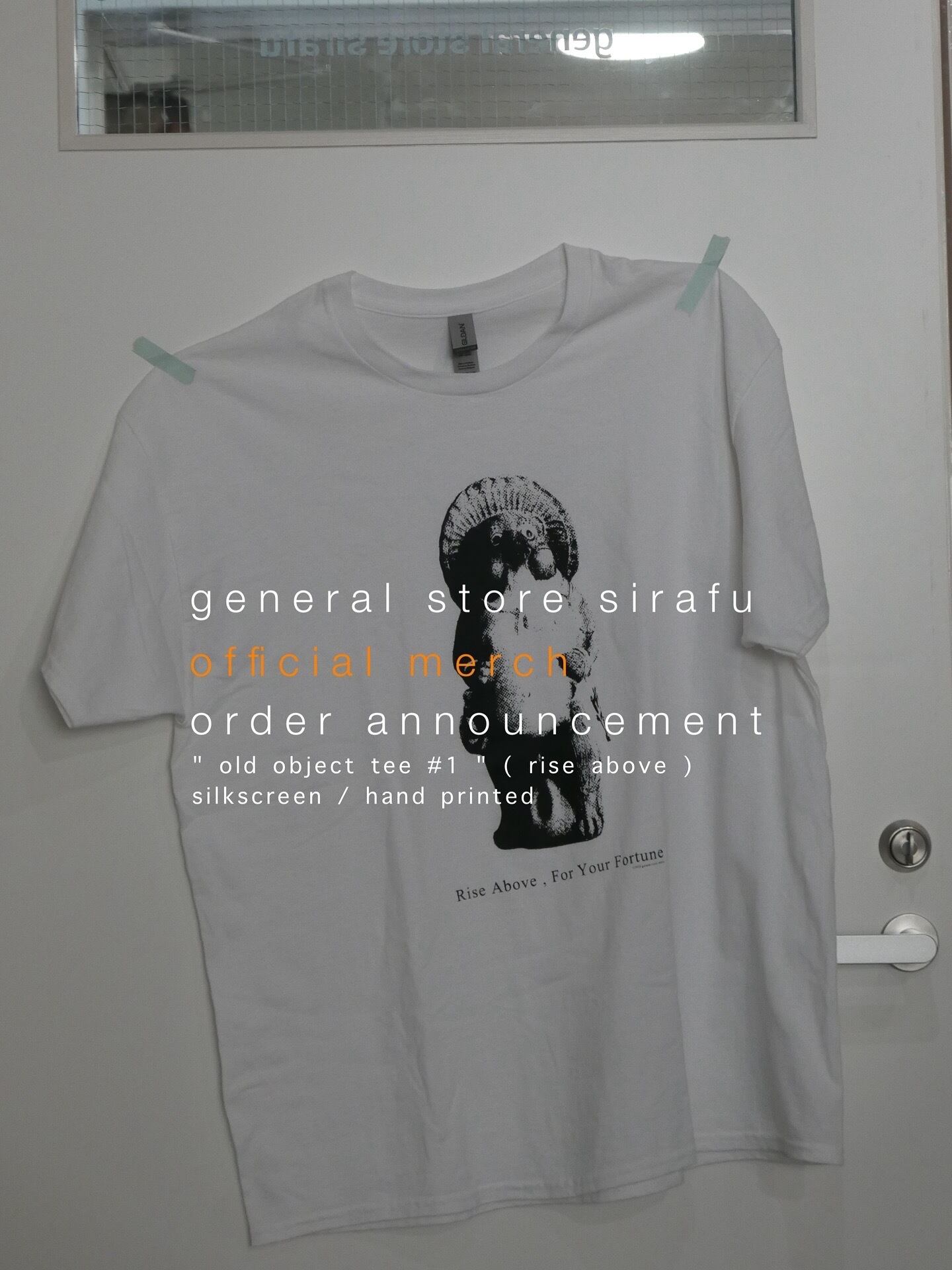 official merch " old object tee #1 " ( rise above )  2week limited , DM/mail order only