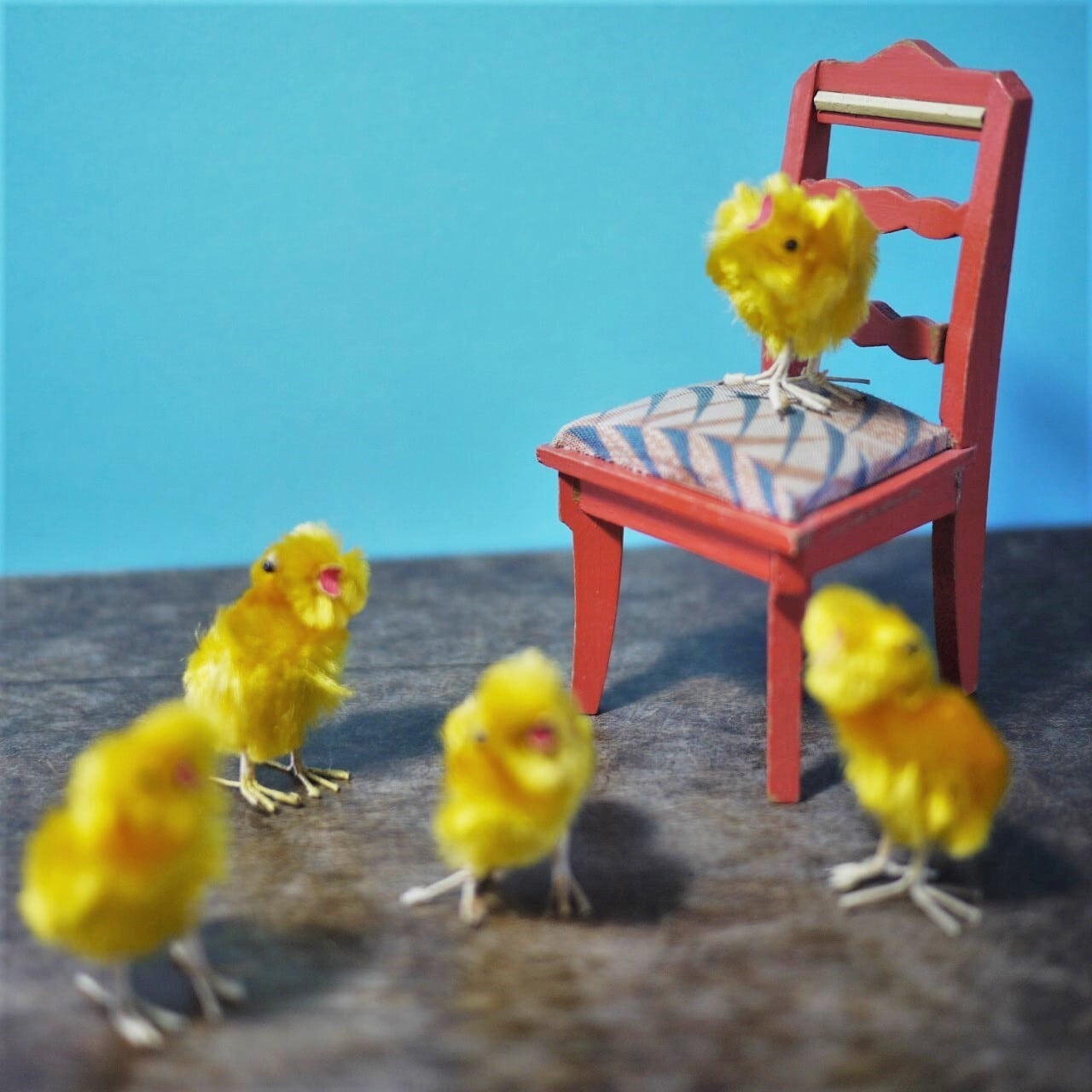 小さなひよこ5P モール人形 モールひよこ