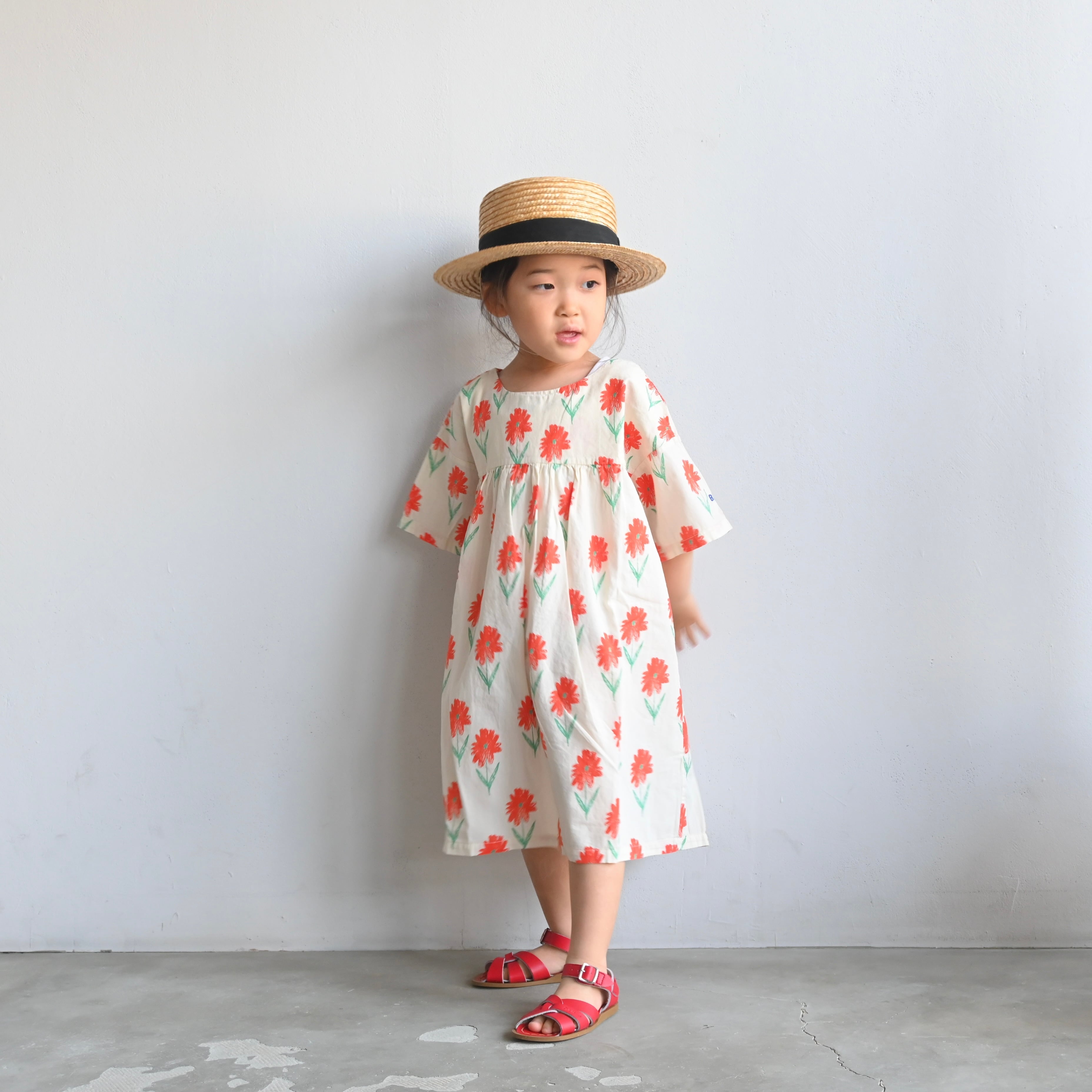 BOBO CHOSES 2022SS》Woven dress / Petunia / 10-11Y | cirkel mote