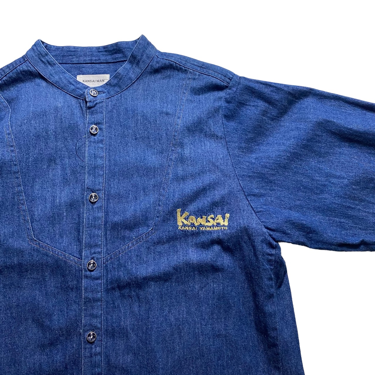 vintage KANSAI MAN dragon embroidery denim shirt