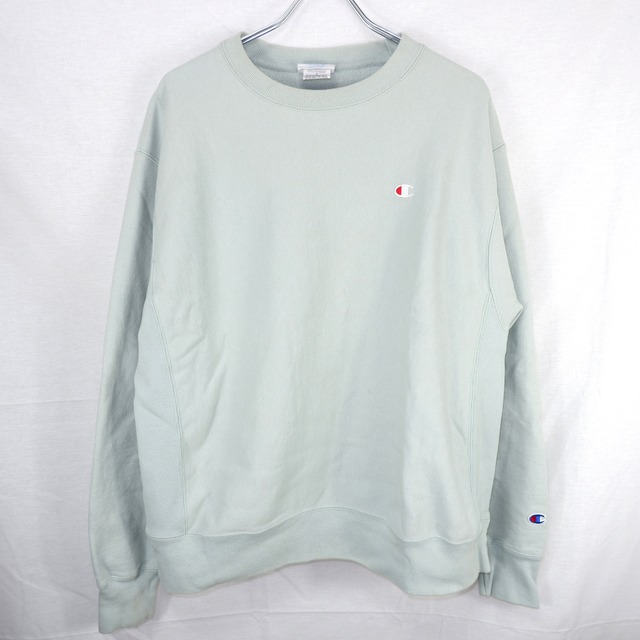 [L] Champion REVERSE WEAVE Pastel Blue | チャンピオン リバースウィーブ パステル 青緑 スウェット