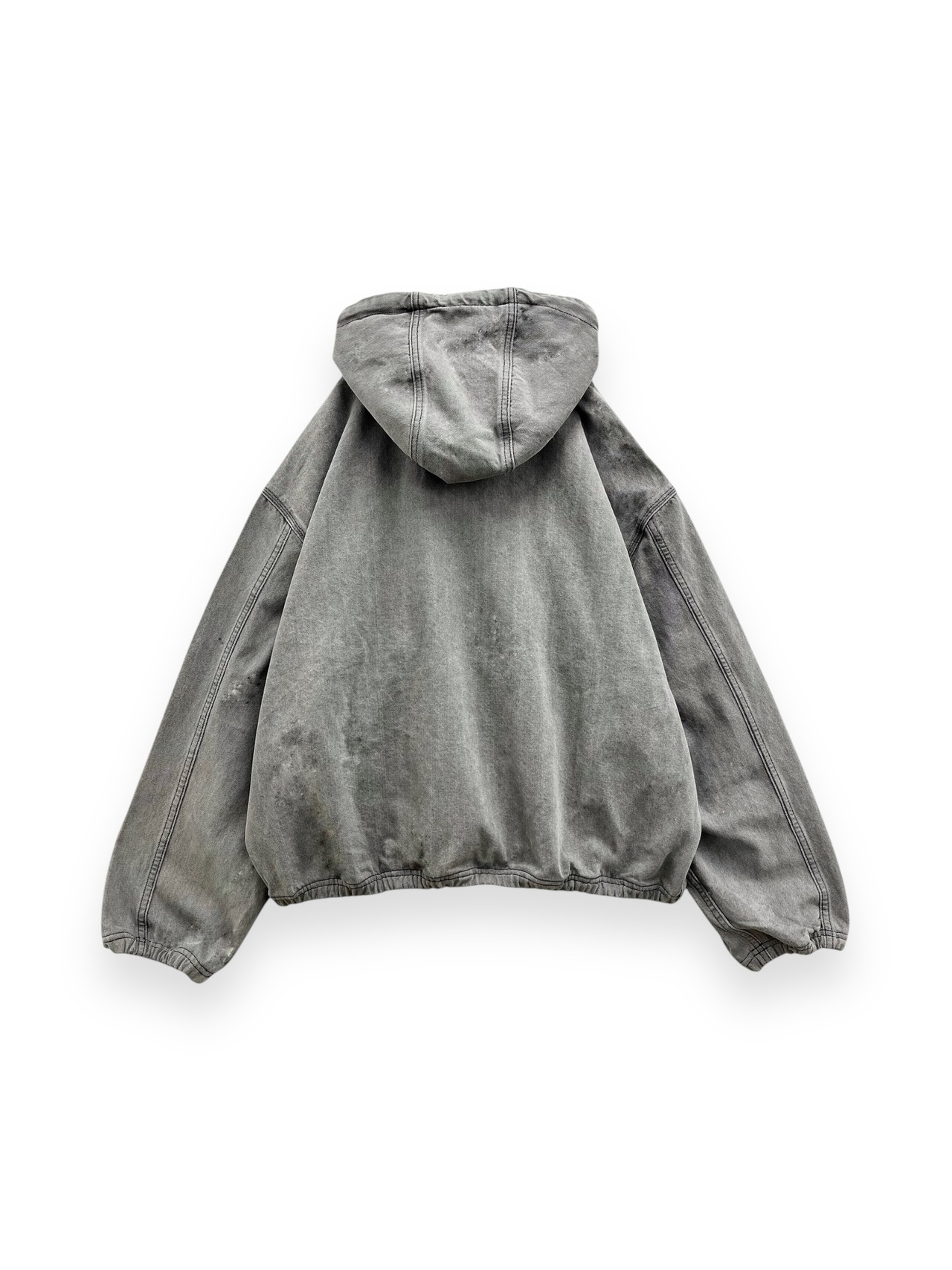 【LOVE KILLER】studs plate zip up denim hoodie