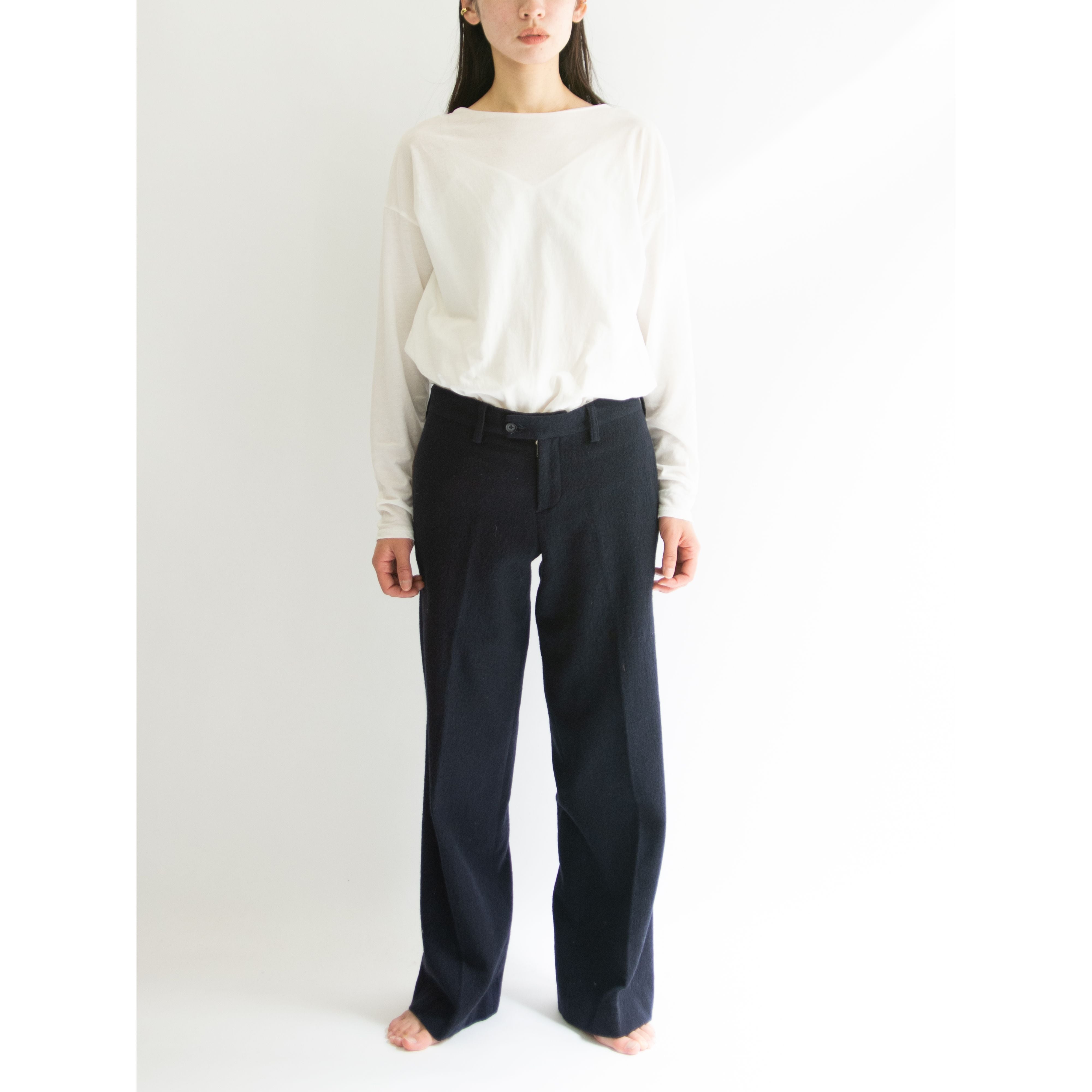 【PPCM】Made in Japan 90-00's 100% Wool Low Rise Flare Pants（ピーピーシーエム 日本製 ローライズ ウールフレアパンツ）