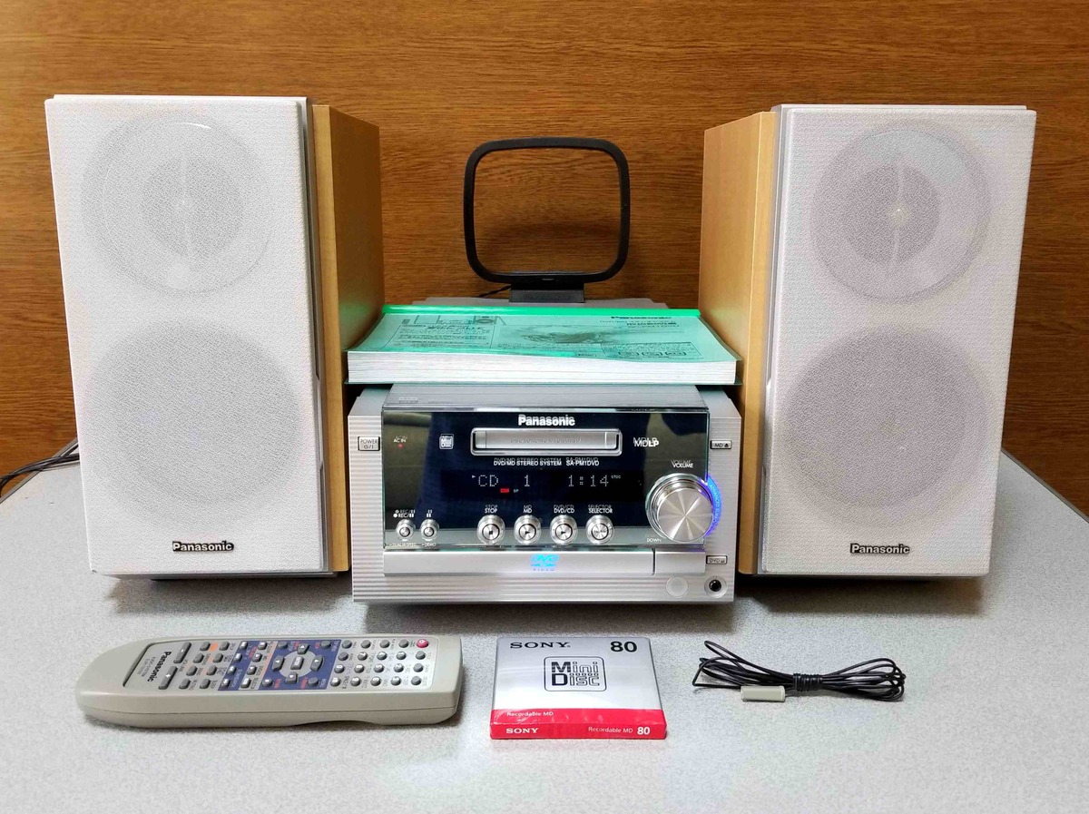 中古】Panasonic パナソニック SC-PM1DVD DVD/MDステレオシステム （CD 