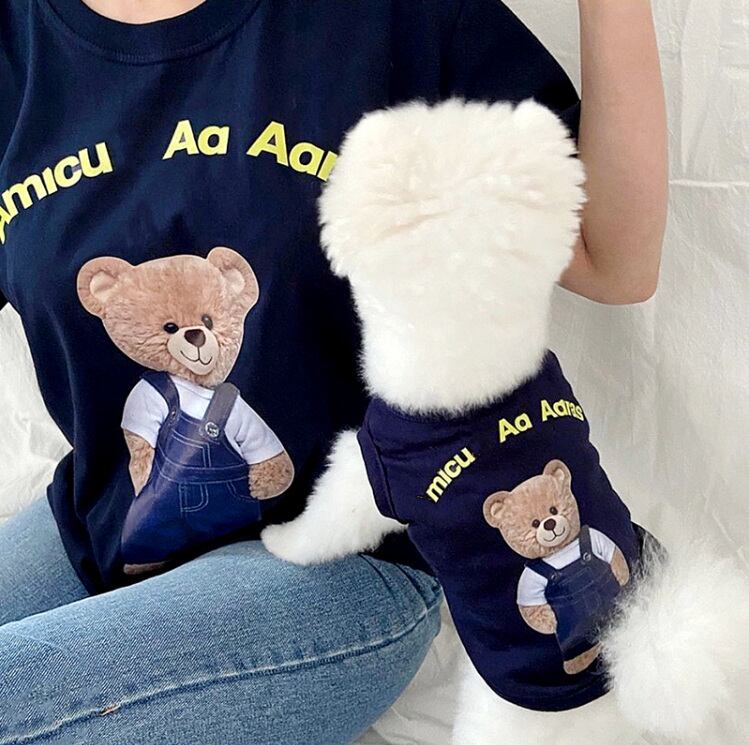 ドッグウェア くまイラスト トップス ブラック 犬服 | ＋DOG online