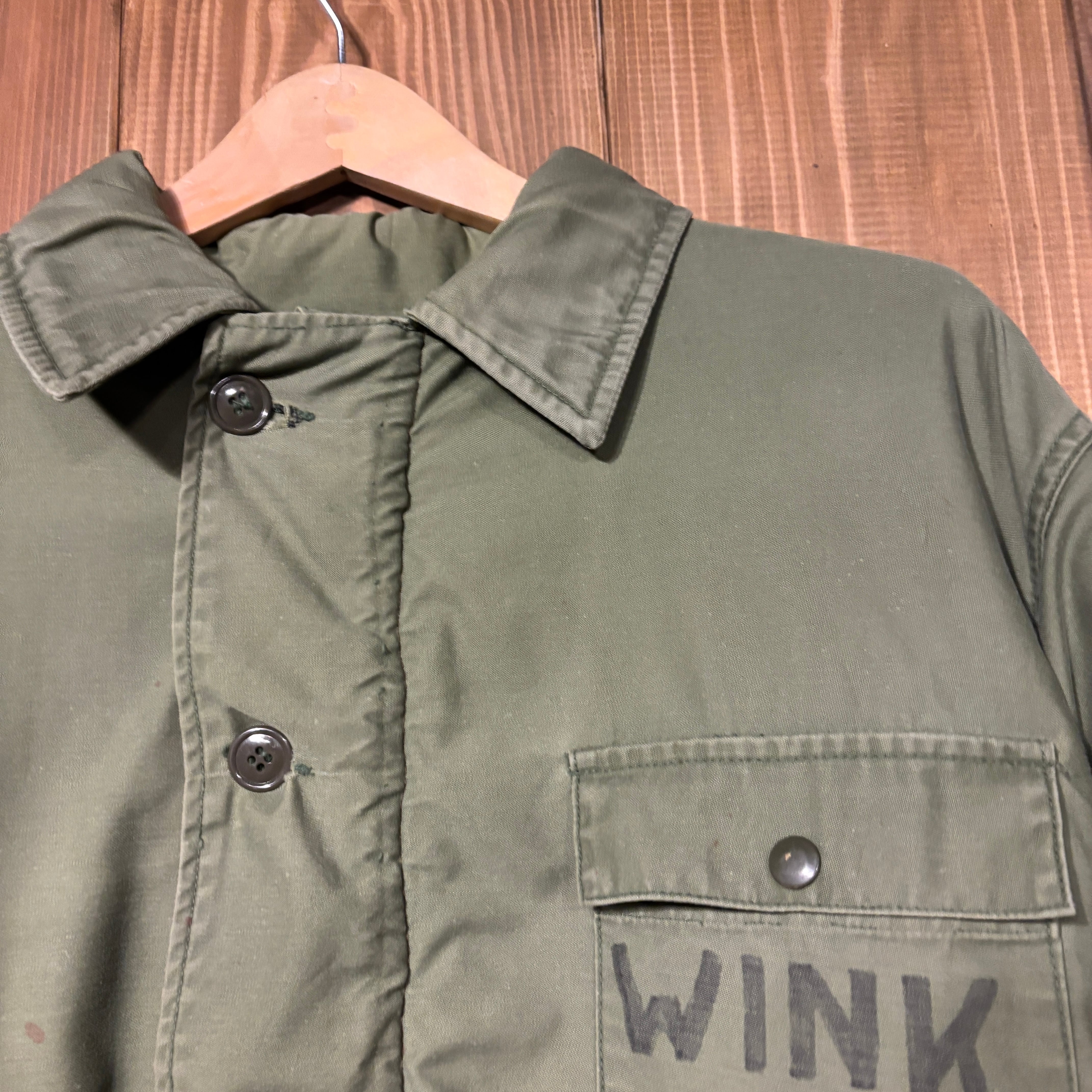 80s 米軍 実物 A-2 デッキジャケット ミリタリー ヴィンテージ L USN